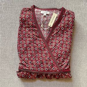 Max Studio Floral print design, wrap front detail, Midi Dress, New with tags